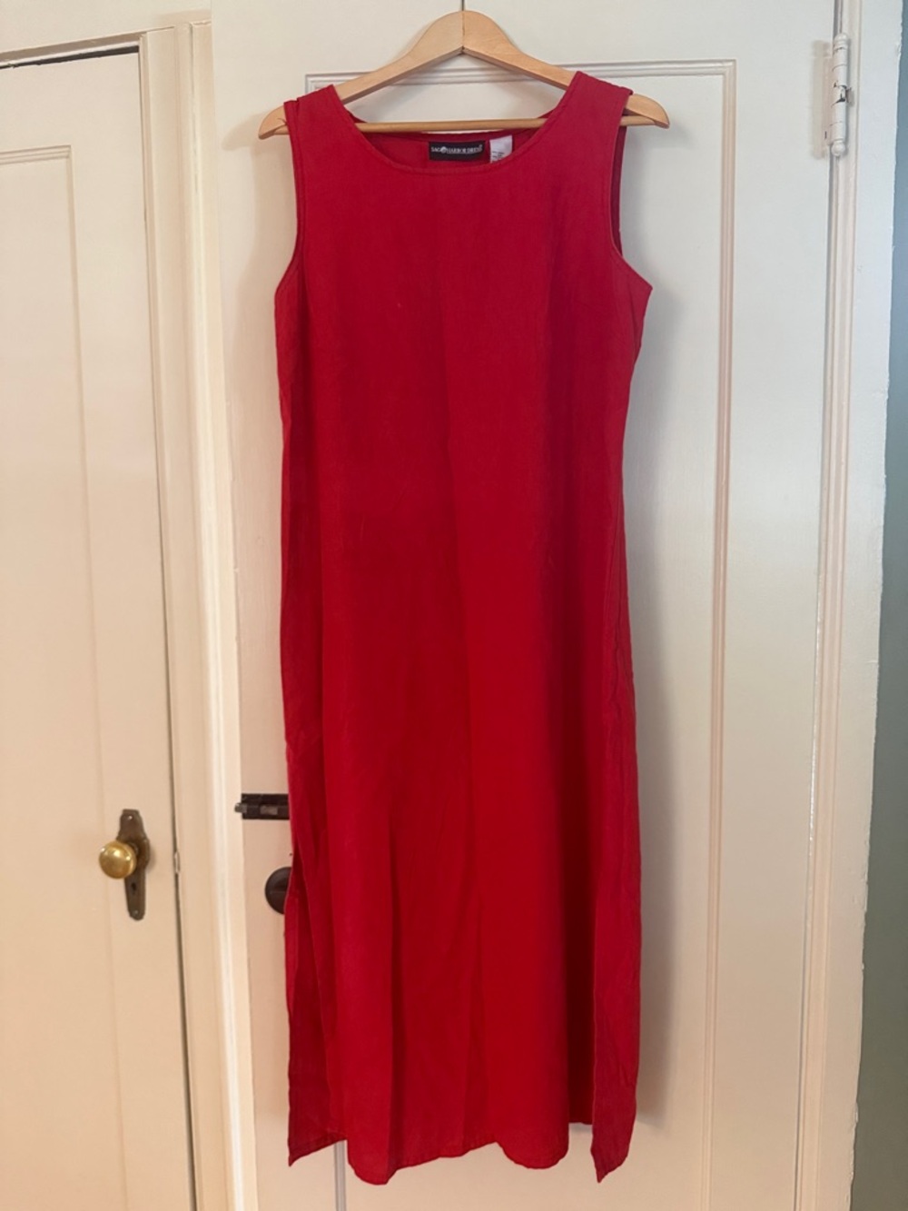 Sag Harbor Sleeveless Red Maxi Dress